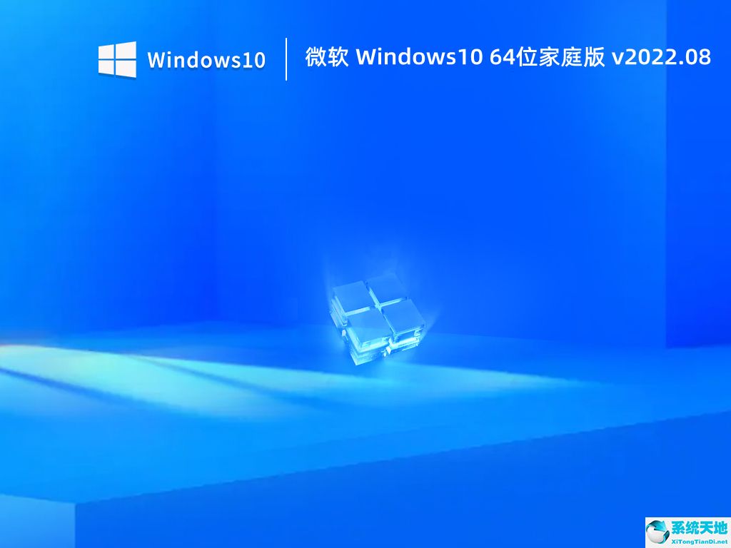 微软 Windows10 64位家庭版 v2022.08