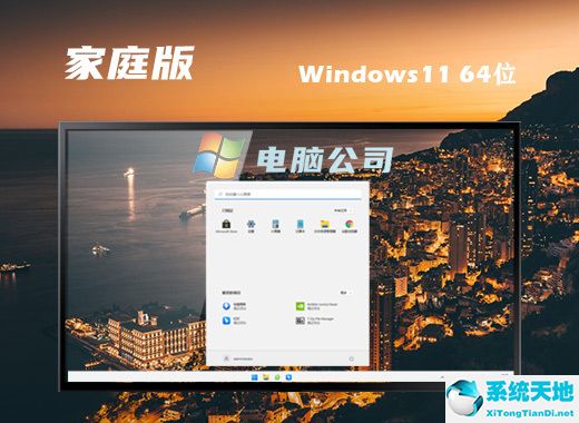 电脑公司 ISO Win11 64位免费家庭版 v2022.08