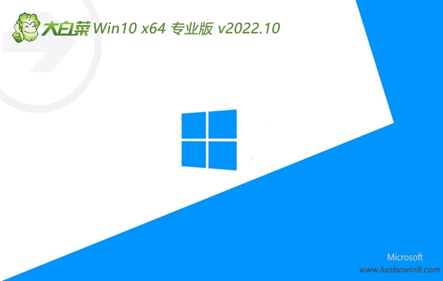 大白菜 win10 免激活 64位高速小白版 v2022.10