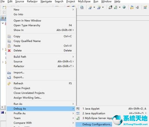 MyEclipse关闭远程调的操作方法截图