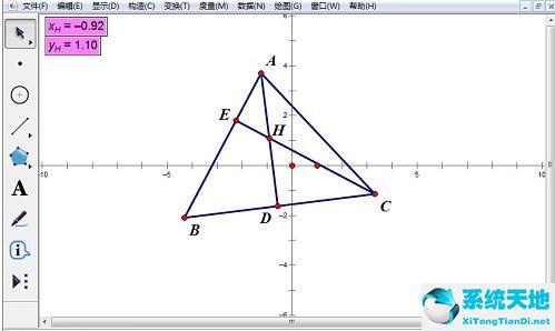 几何画板度量直线方程的具体步骤截图