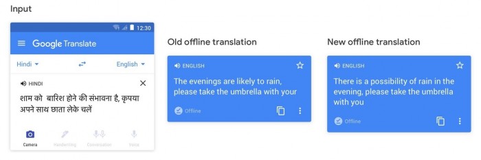 谷歌翻译改进离线翻译