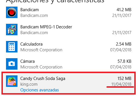 星期二补丁在Win10专业版上安装Candy Crush.png