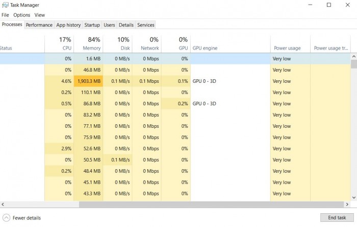 Windows 10 1809任务管理器数据显示出现错误1.jpg