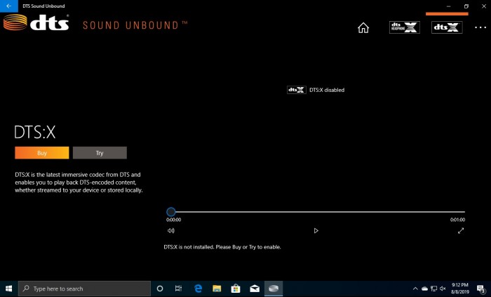 DTS沉浸式音频仅适用于Windows Insiders