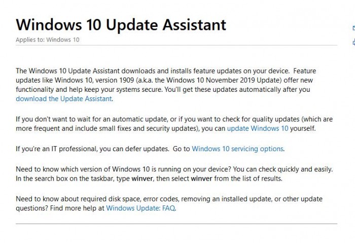 Win10 1909发布官方原版ISO镜像下载（简体中文版）