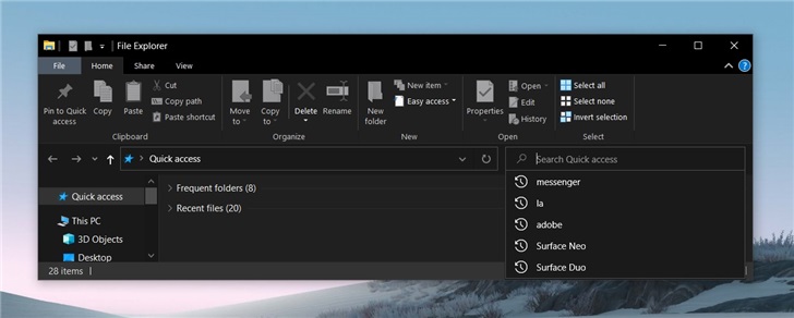 Win10 1909文件资源管理器仍然存在问题