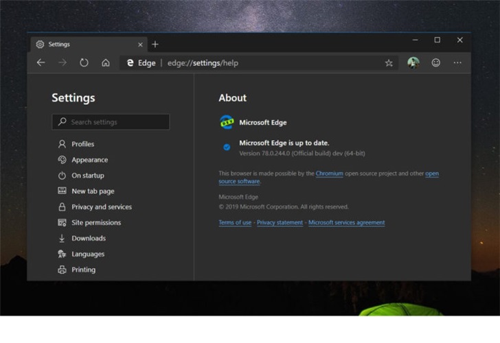 Win10系统可同时运行两个版本的Edge浏览器