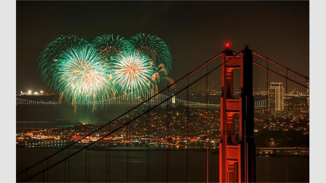 Fireworks on New Year's