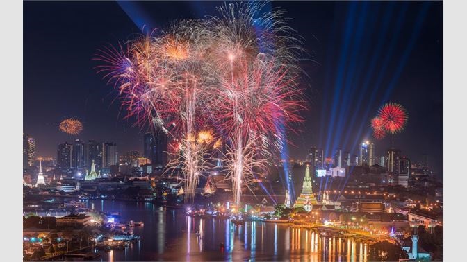 Fireworks on New Year's