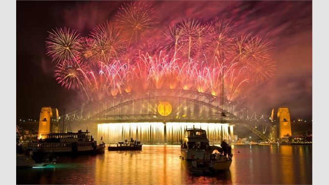Fireworks on New Year's