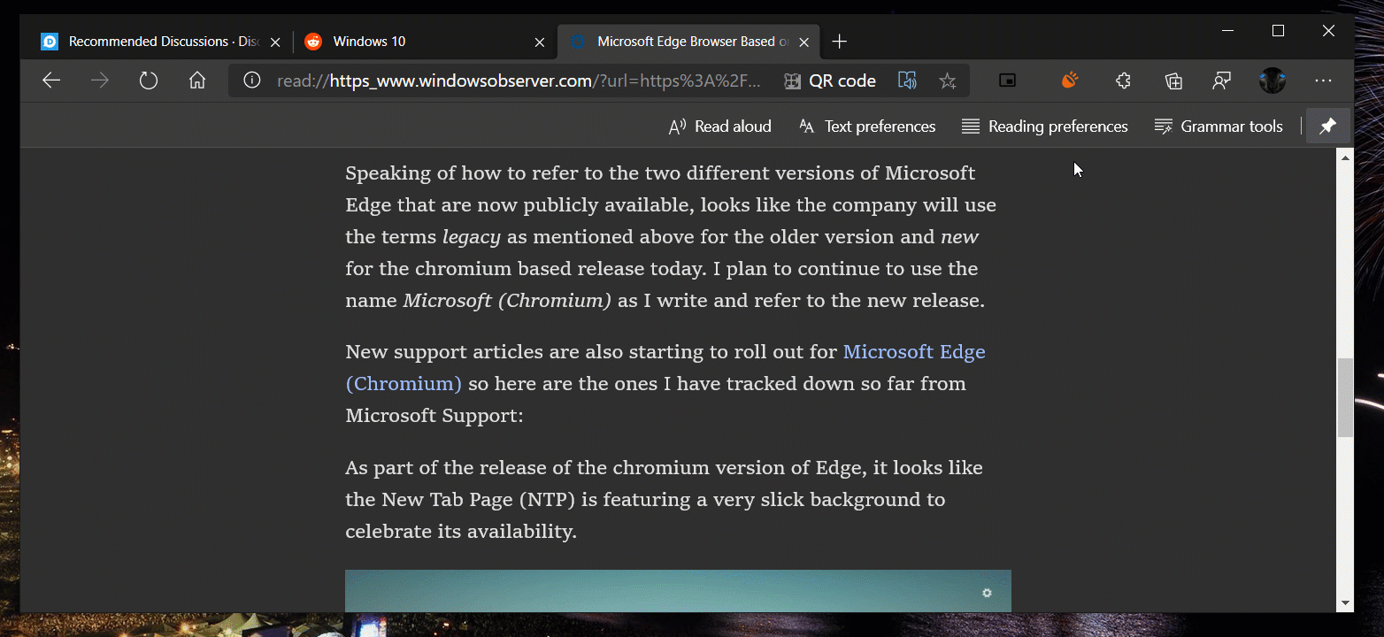 Win10 Chromium Edge浏览器
