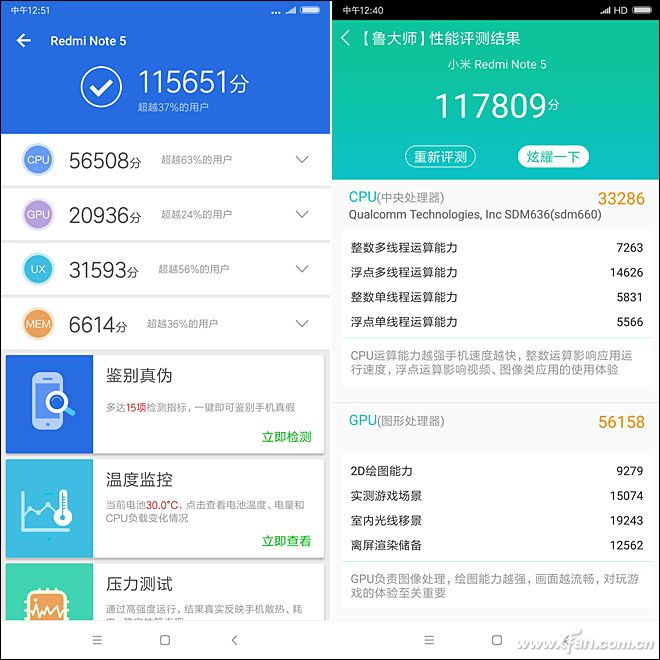 安兔兔和鲁大师