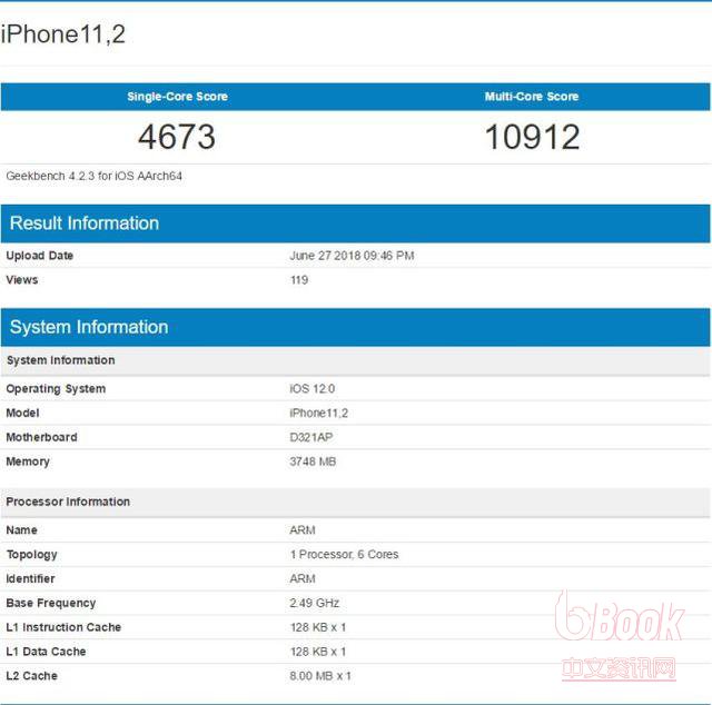 iPhoneX A12处理器怎么样?苹果A12 CPU跑分评测