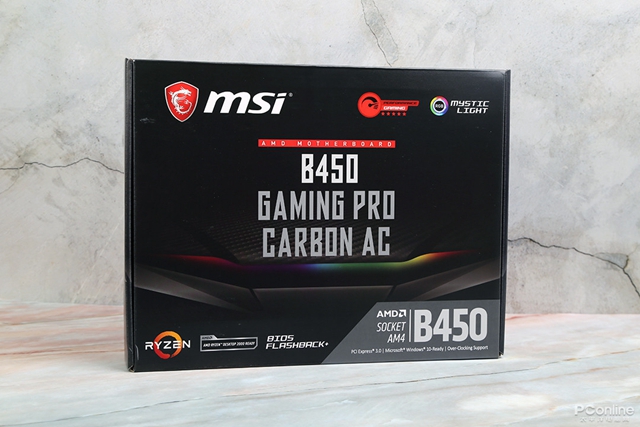 B450主板什么时候上市 微星B450 GAMING PRO CARBON AC开箱图赏