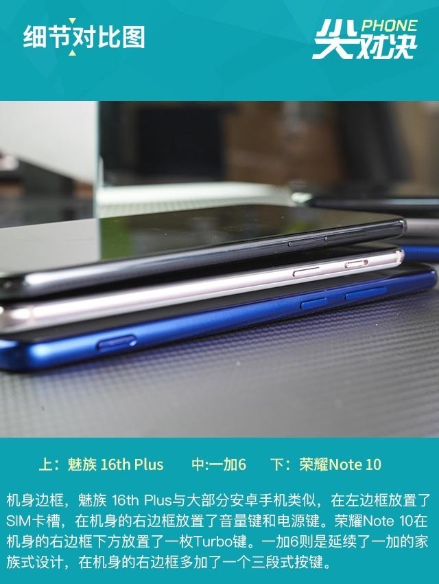  魅族16 Plus、荣耀Note10、一加6对比评测