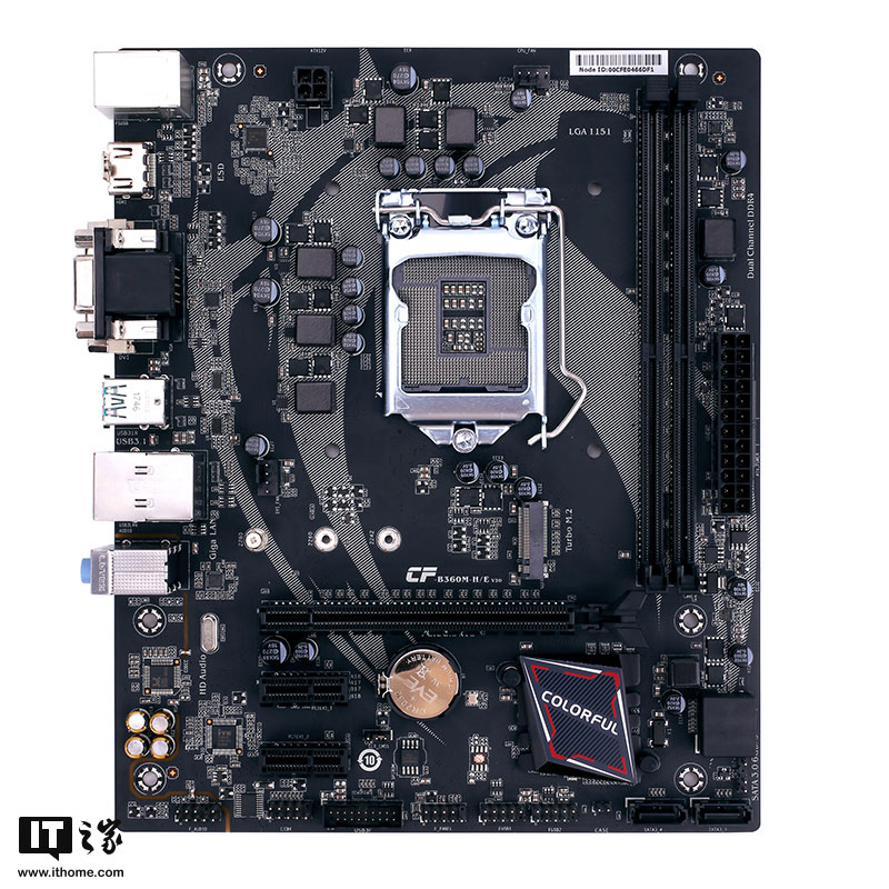 Intel八代U超强性价比搭档:七彩虹B360主板上市 七彩虹B360主板