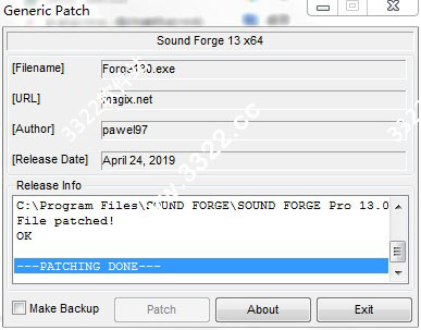 Sound Forge Pro 13官方免费破解版