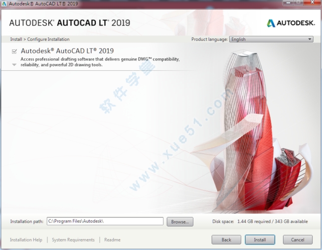 autocad lt 2019 64位中文破解版