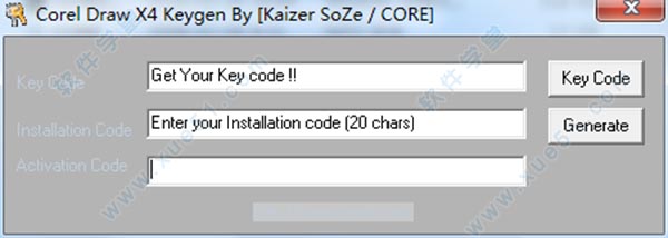 coreldraw x4官方中文正式版注册机