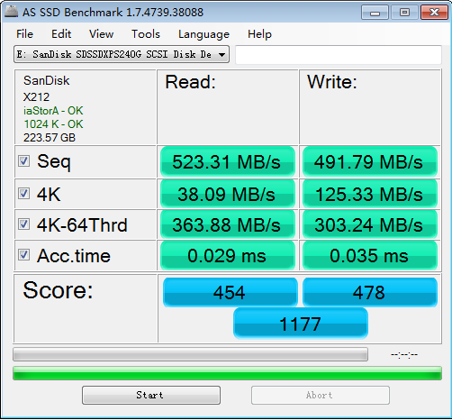 AS SSD Benchmark绿色版