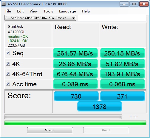 AS SSD Benchmark绿色版
