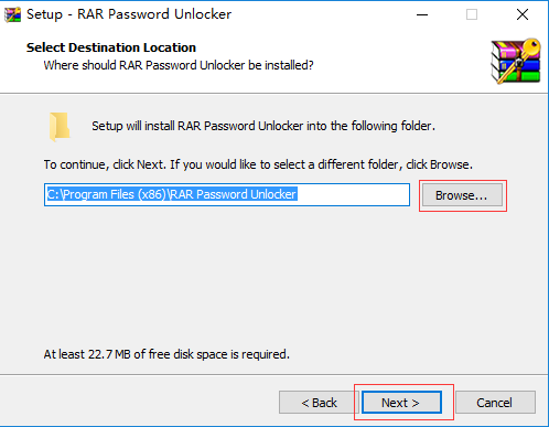 RAR Password Unlocker安装步骤