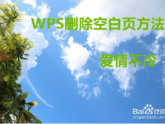 wps2016怎样删除空白页 WPSword文档的空白页如何删除