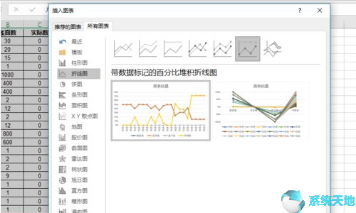 Excel2019制作折线图方法