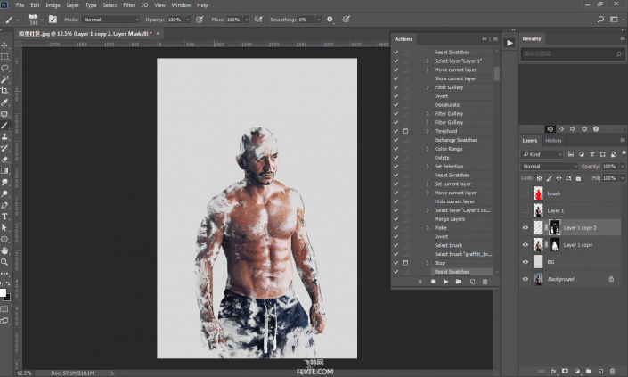 photoshop cs6制作水彩效果的方法