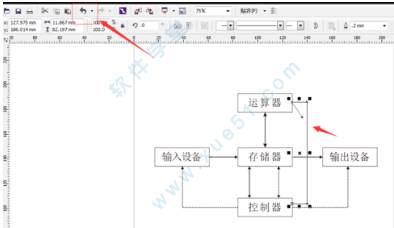 如何用coreldraw x6绿色正式版绘制流程图
