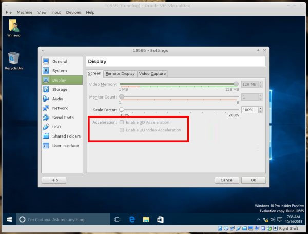 VirtualBox虚拟机安装win10系统出现花屏的解决方法