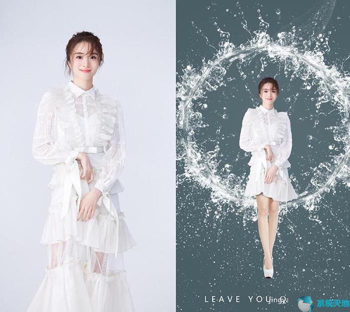 Photoshop cc2018给人物图片添加水元素效果方法