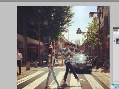 Photoshop cs5如何添加镜头冲刺效果?