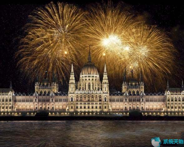 Photoshop CS5如何给建筑图片添加烟花效果？