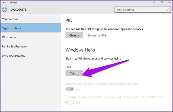 Win10设置Windows Hello