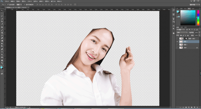 PS抠图教程：Photoshop CS6通道人物抠头发步骤