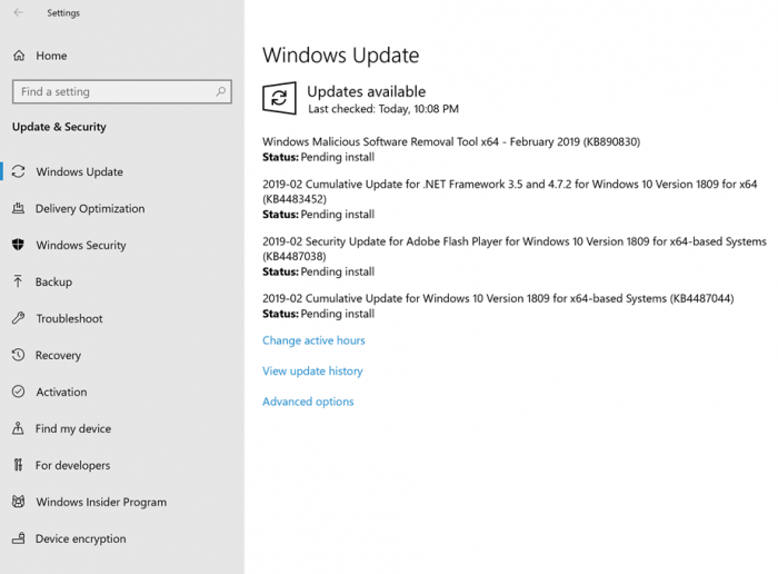 Windows 10十月更新获KB4487044 升至Build 17763.316