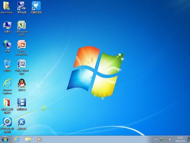 深度技术 Windows7 SP1 X64 免激活旗舰版 V2015.07