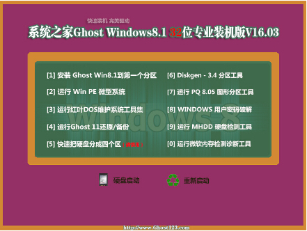 系统之家 Ghost Win8.1 32位专业装机版 V2016.03