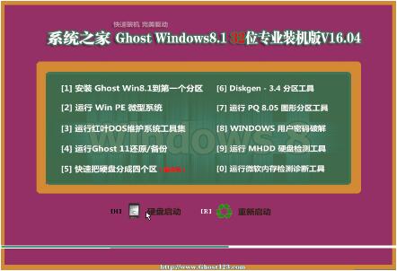 系统之家Windows8.1 POR X86 简体中文专业版V16.04