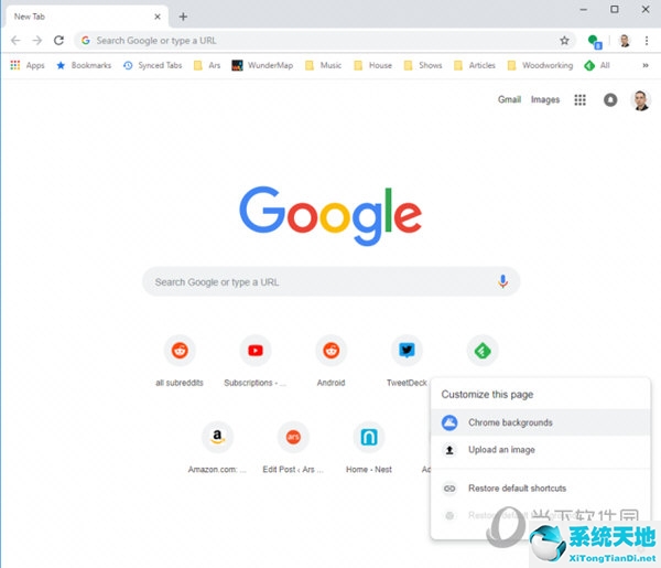 新的标签页网格视图