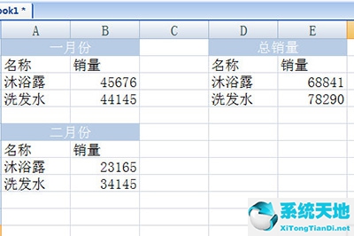汇总求和就计算出来啦