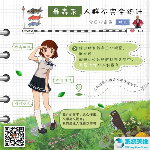 《小森生活》最受欢迎角色数据图