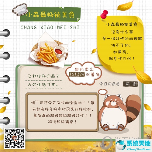 《小森生活》最畅销美食数据图
