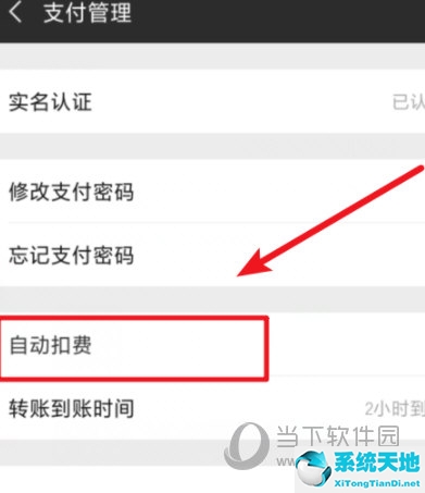 微信找到自动扣费项目