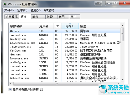 win7系统桌面图标全部不见了