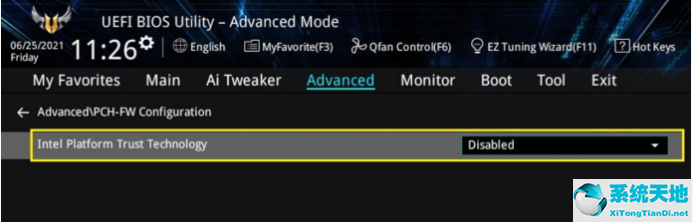 华硕电脑怎么开启TPM2.0
