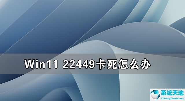 Win11 22449卡死怎么办